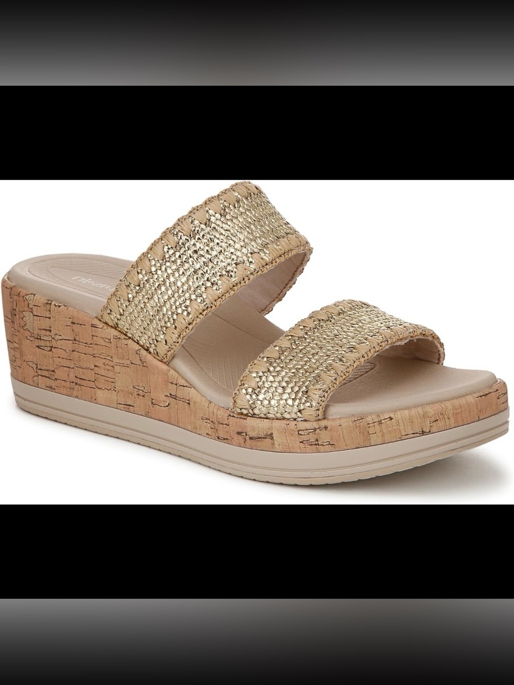 Bzees Resort Cork Wedge Sandals